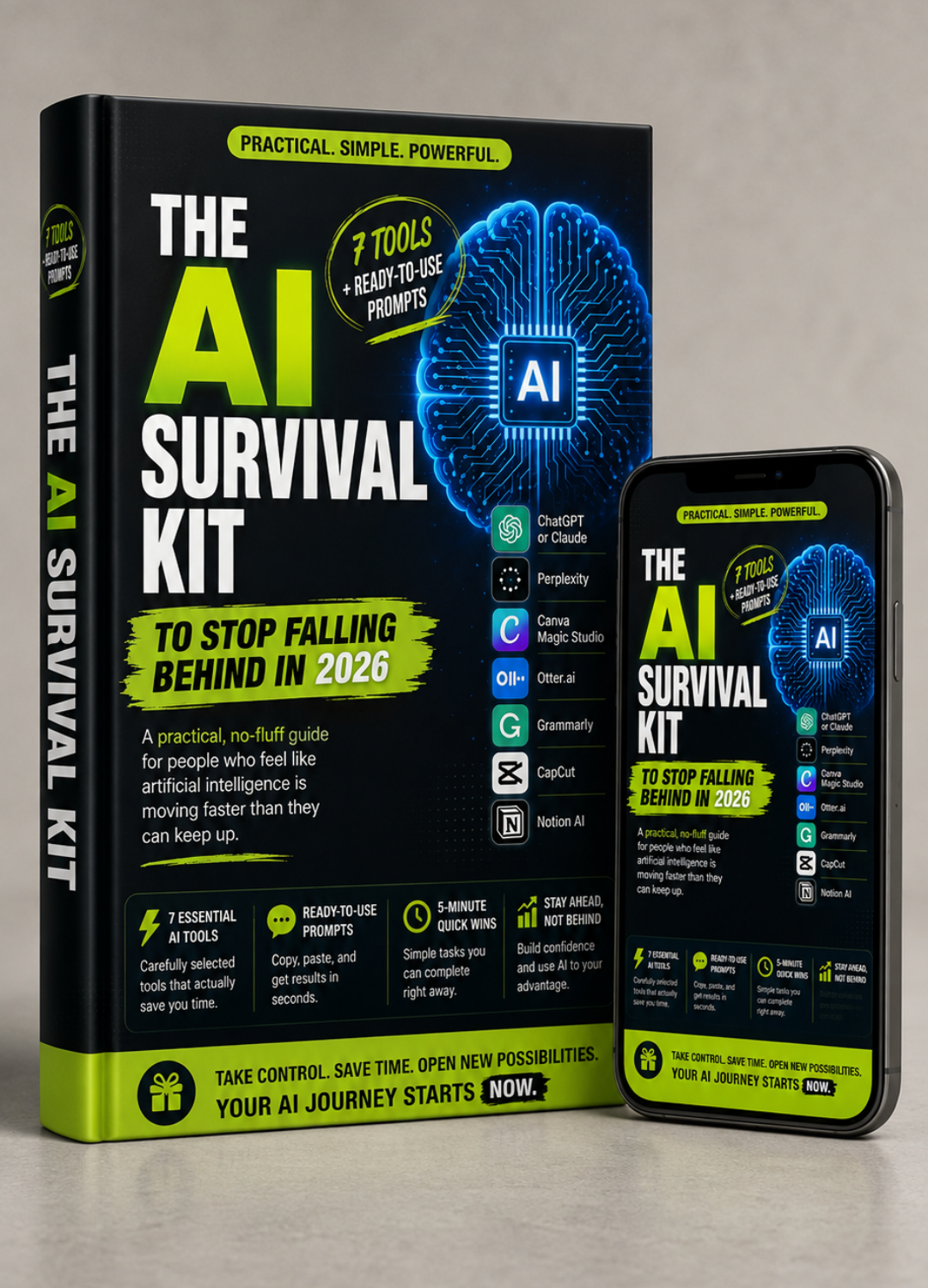 The AI Survival Kit 3D Mockup